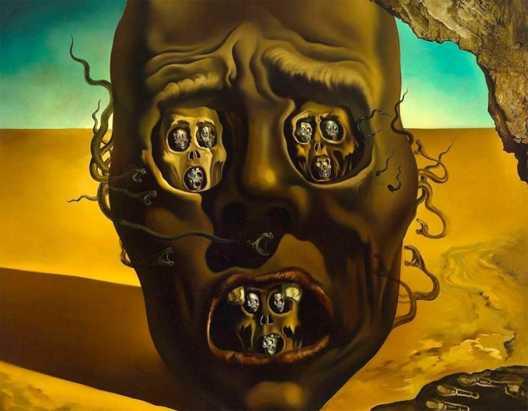 the face of war salvador dali