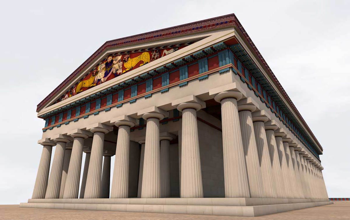 temple of artemis corfu reconstruction