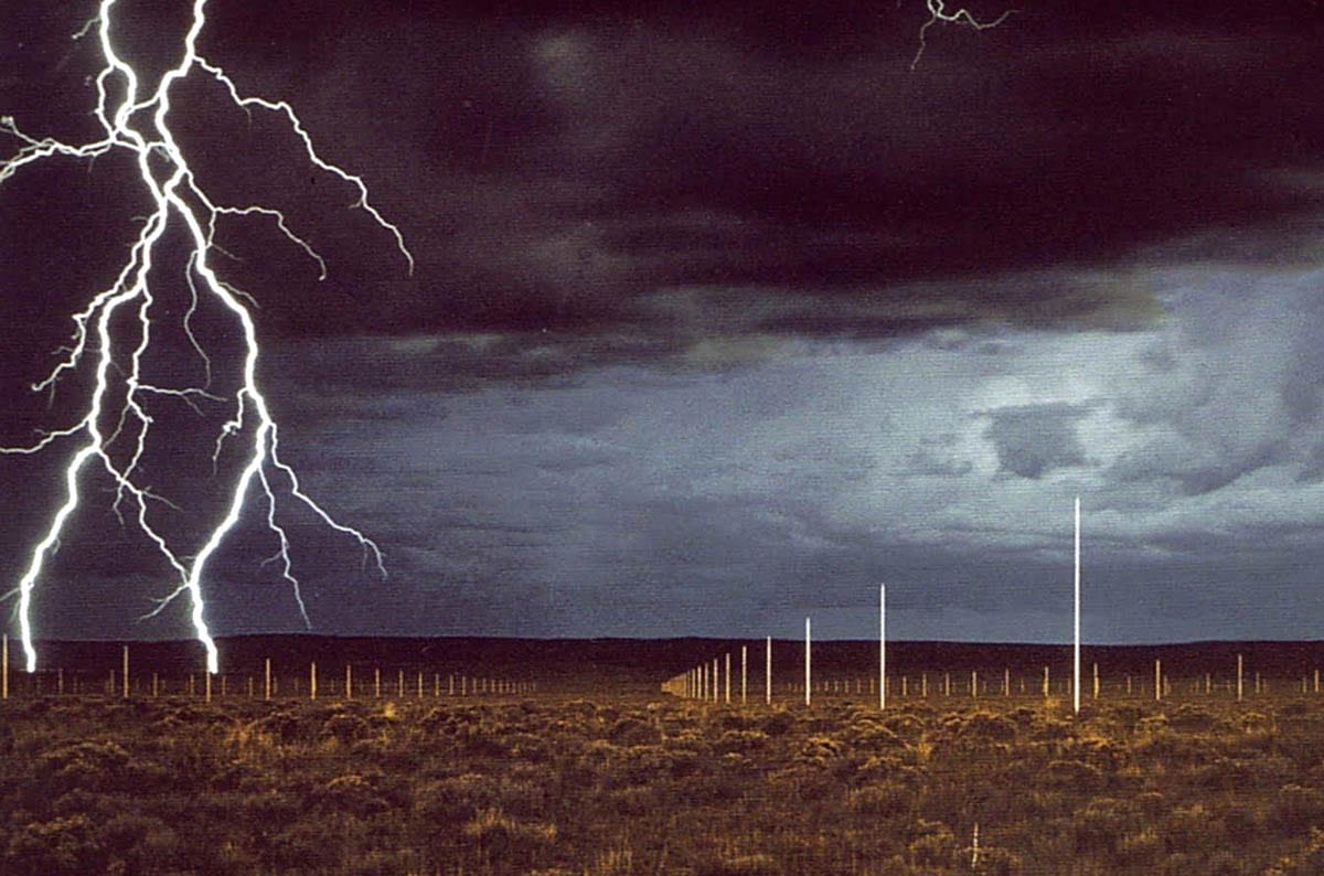 walter de maria lightning field