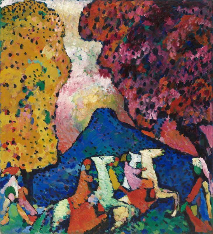 der blaue berg wassily kandinsky