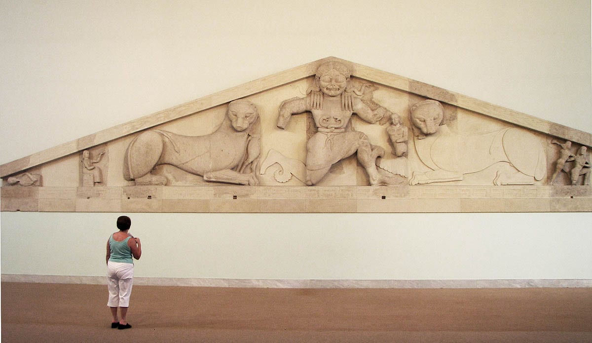 west pediment temple artemis corfu