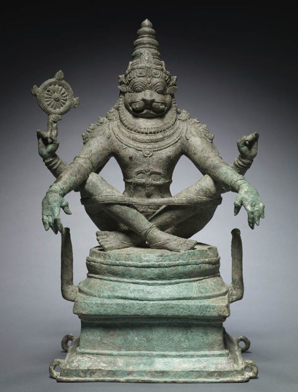 yoga narasimha vishnu man lion