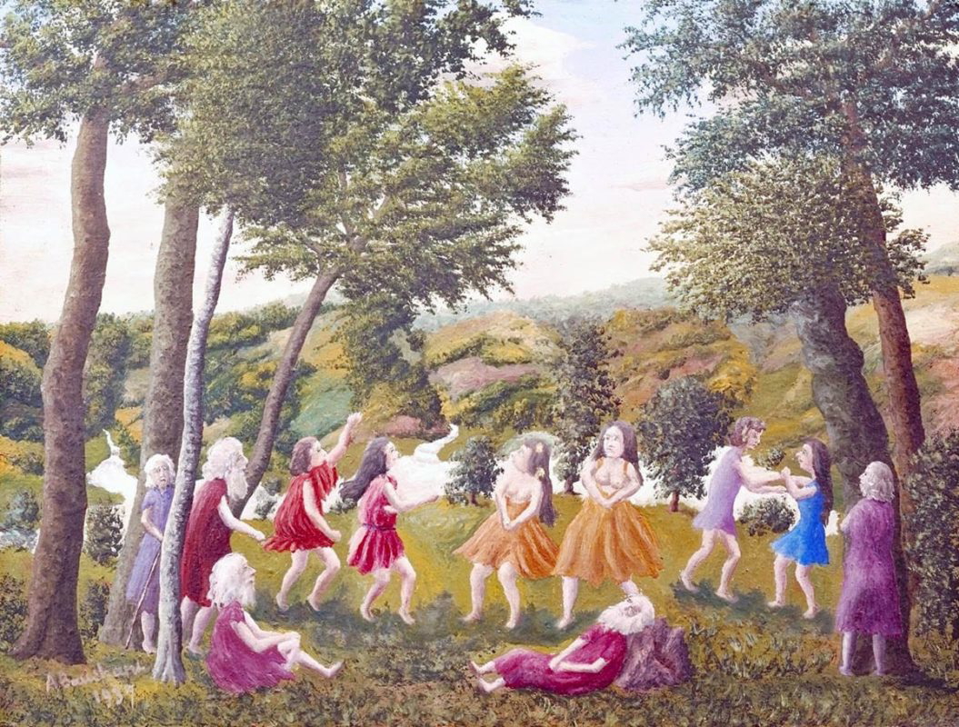greek dance landscape andre bauchant