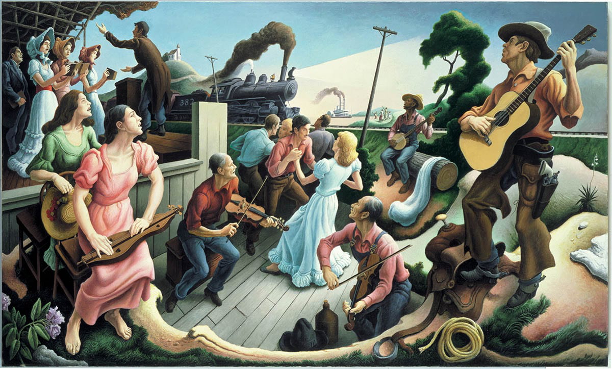 origins of country music thomas hart benton
