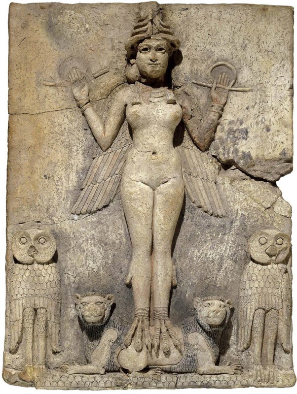 inanna clay relief