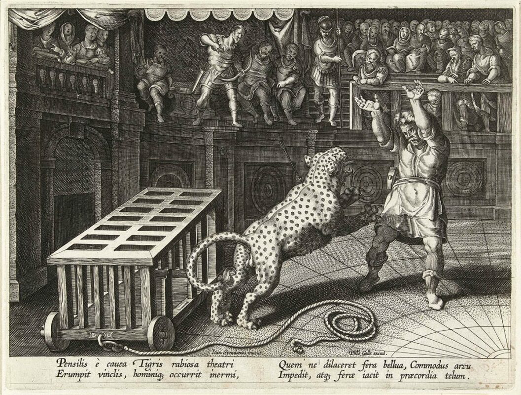 commodus leopard engraving