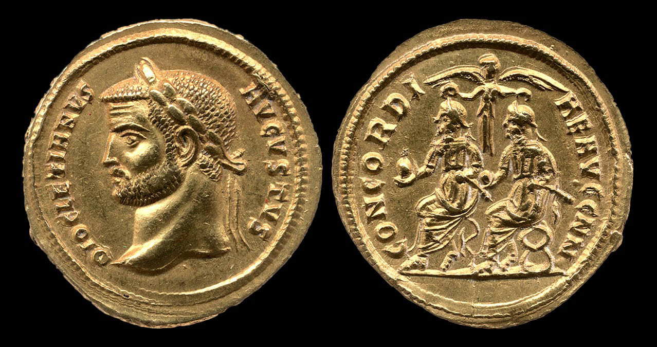 coin diocletian maximian