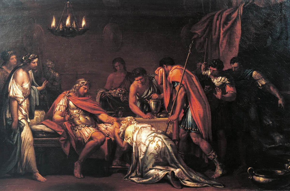priam pleading achilles body hector