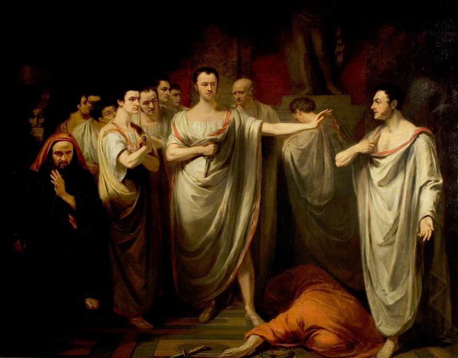 julius caesar murder scene george clint