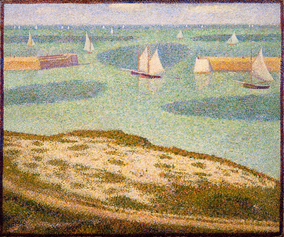 entrance to harbour georges seurat