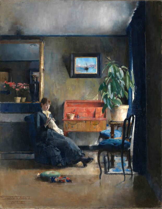 blue interior harriet backer