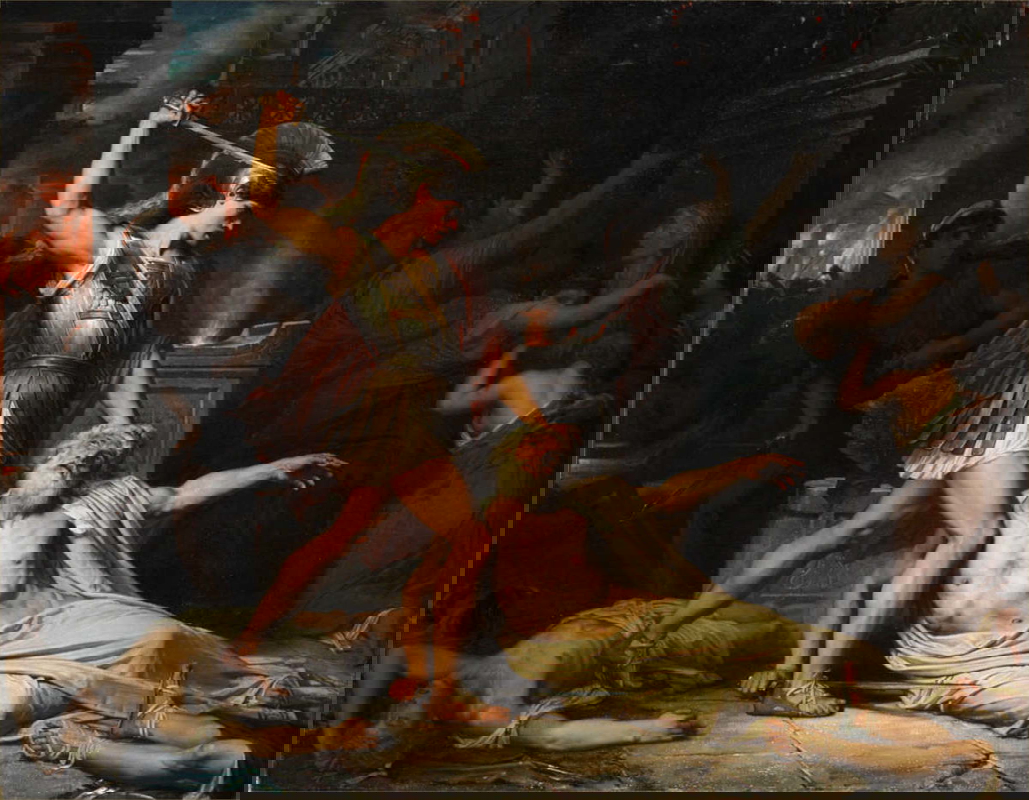 lefebvre death priam painting