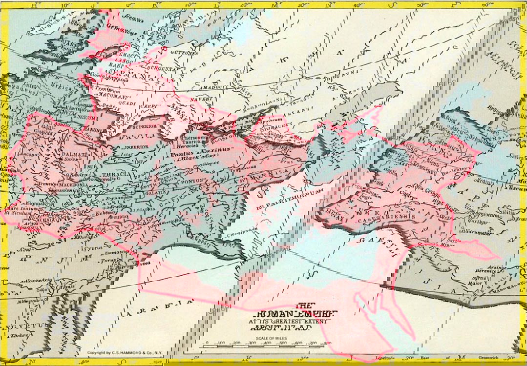 map roman empire extents