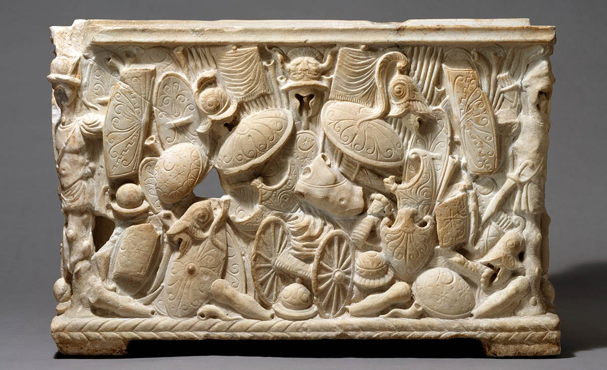 marble cinerary urn