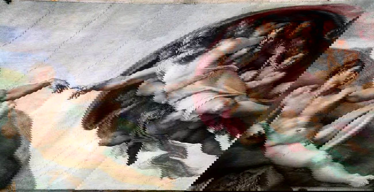 creation of adam michelangelo