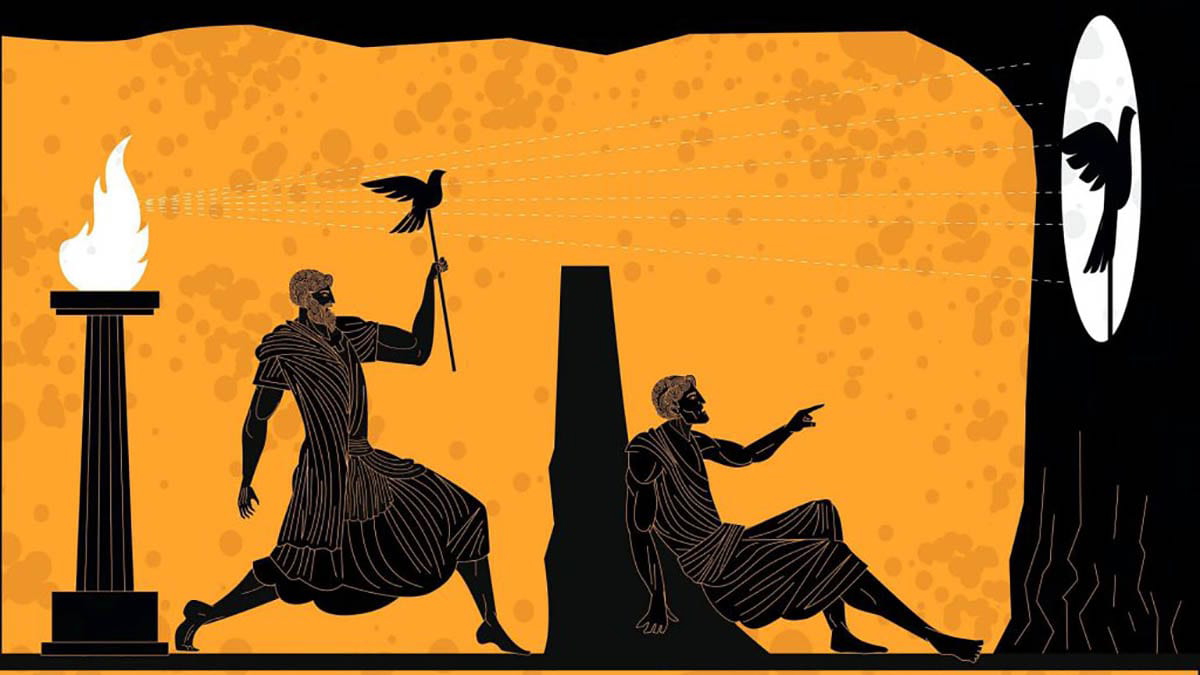 illustration of plato allegory of cave