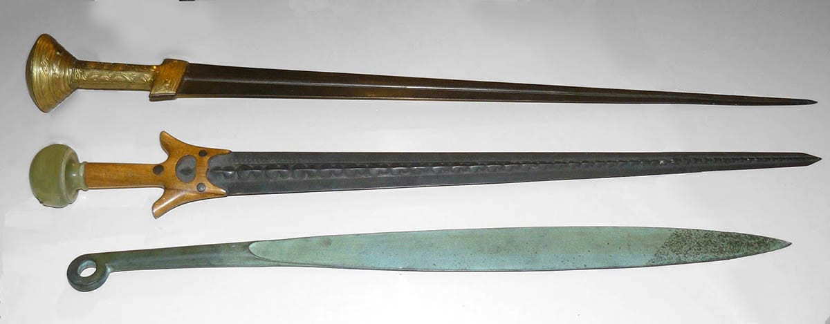 reconstructed mycenaean swords