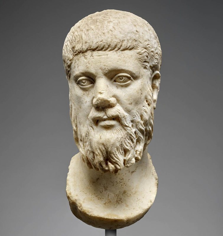 plato head bust