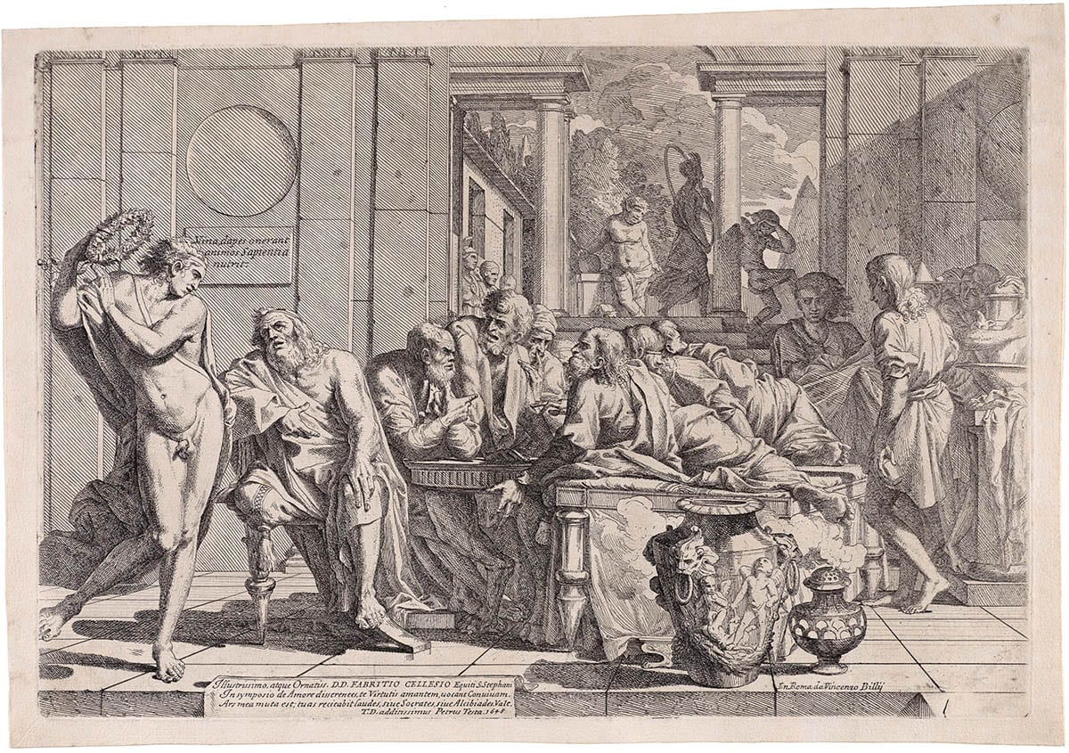 sketch plato symposium pietro testa