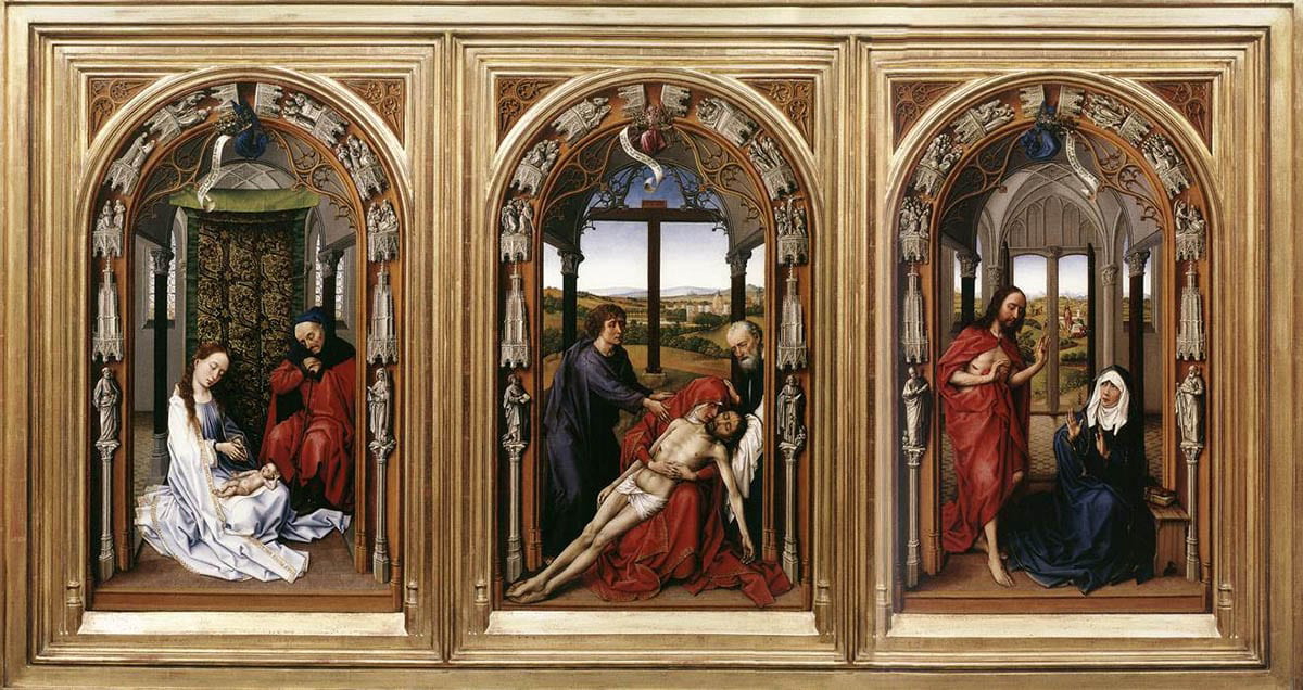 miraflores triptych rogier van der weyden