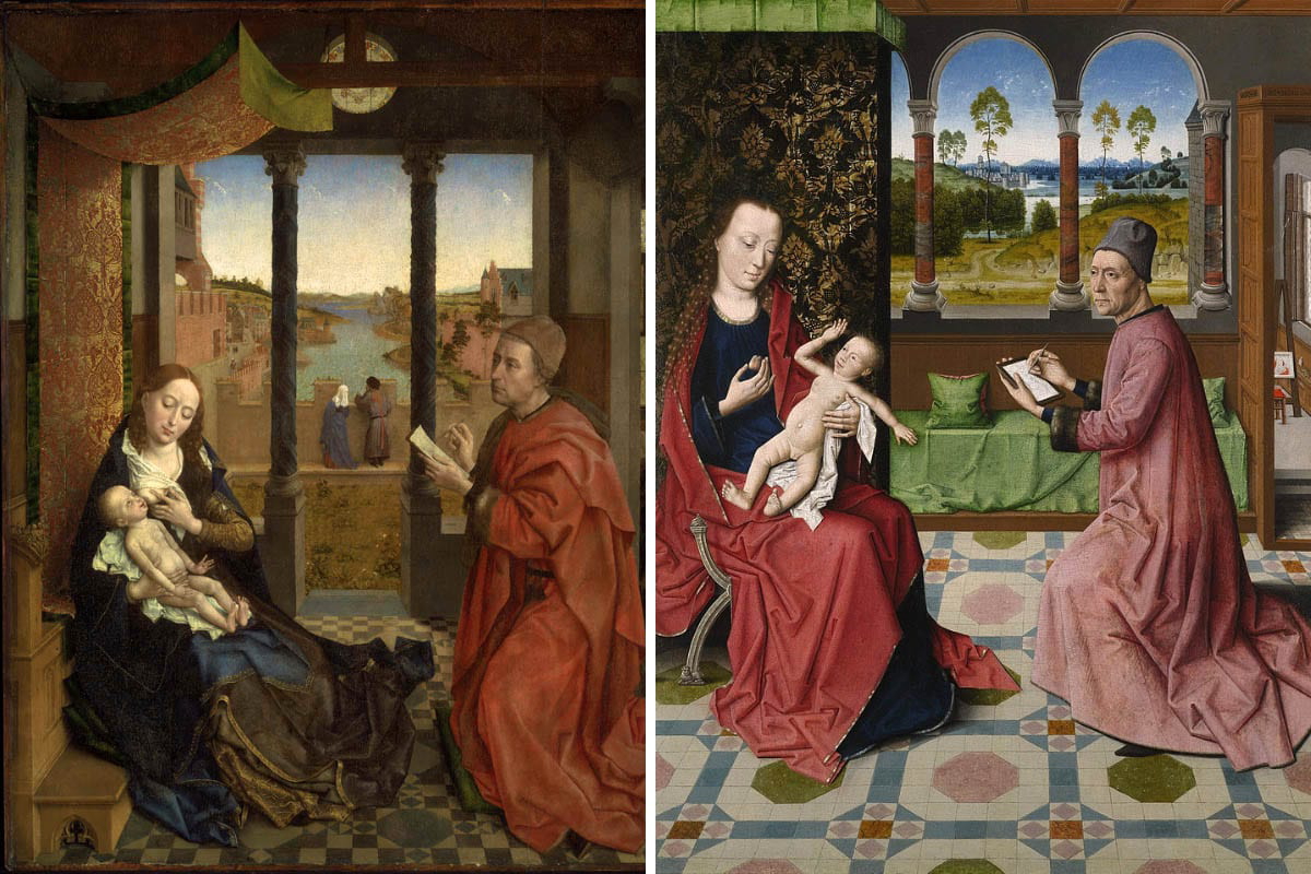 saint luke drawing the virgin