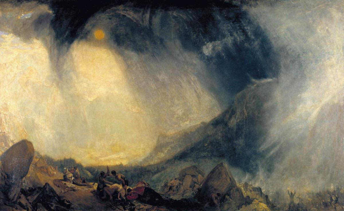 snowstorm hannibal alps jmw turner