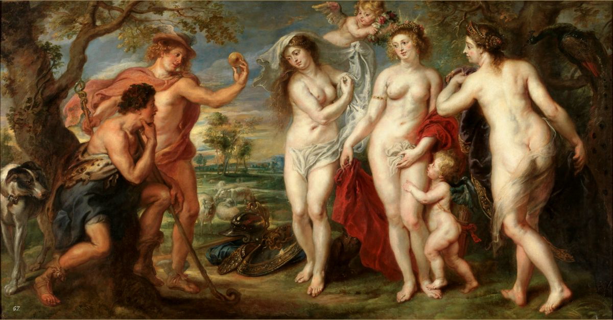 rubens judgement paris painting