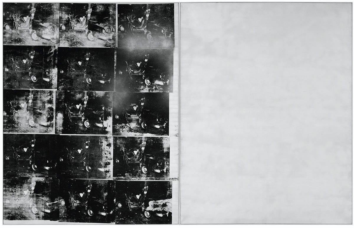 andy warhol silver car crash