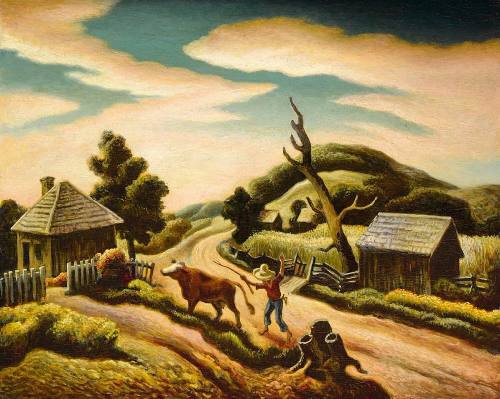 across the curve of the road thomas hart benton