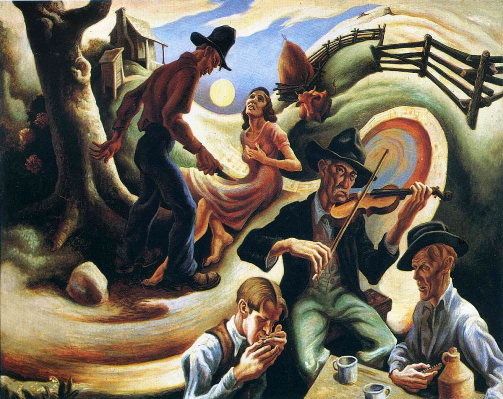 thomas hart benton ballad jealous lover