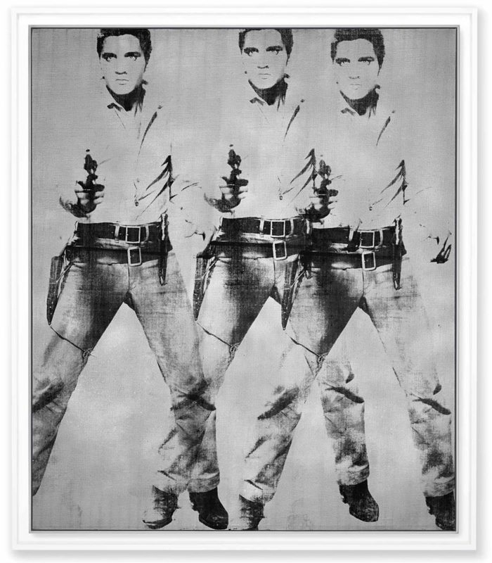 elvis presley andy warhol triple