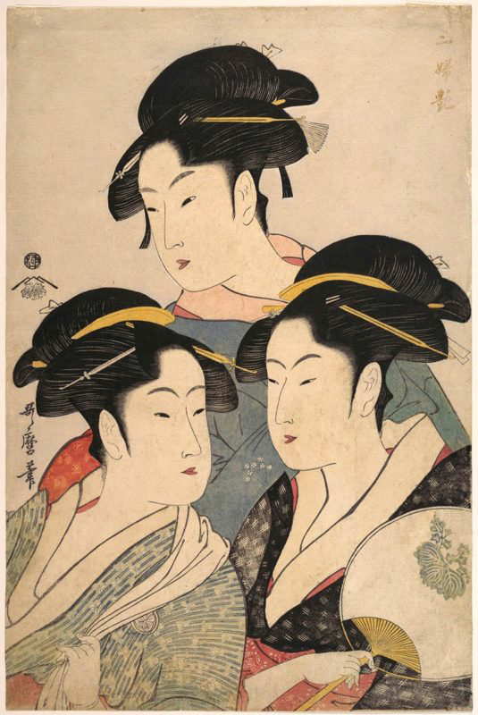 three beauties kwansei period