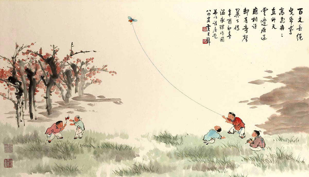 wen-yongchen-flying-kite-ancient-china