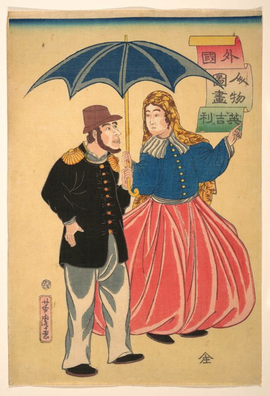 english couple utagawa yoshitora