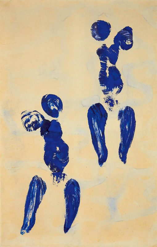 yves klein antropometry blue