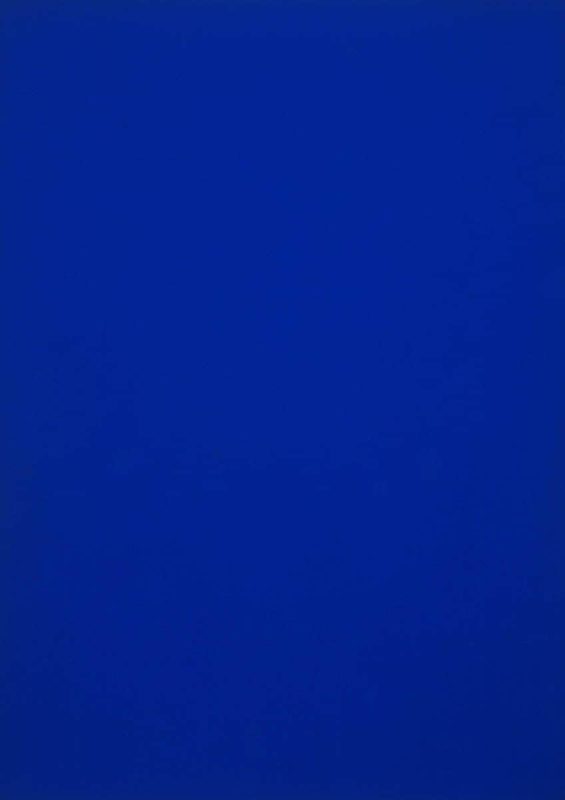 yves klein blue monochrome