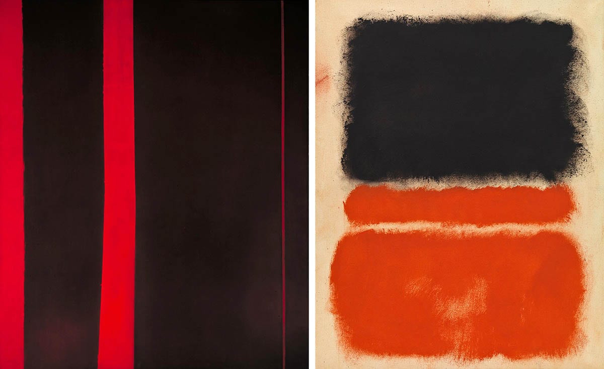 barnett newman rothko red abstract