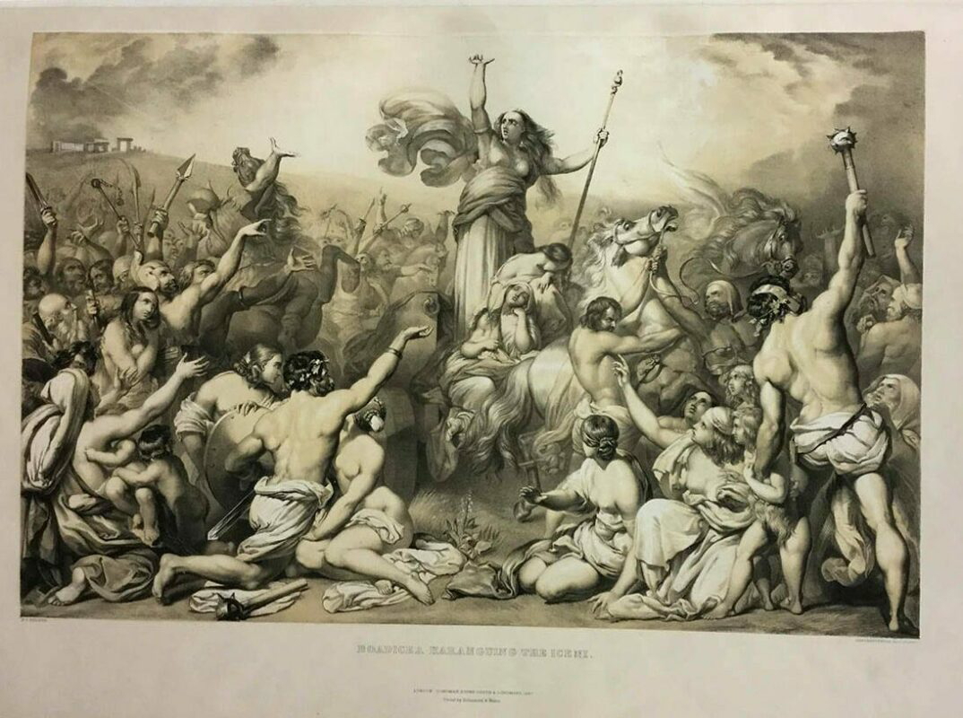 boudica haranguing iceni henry courtney selous