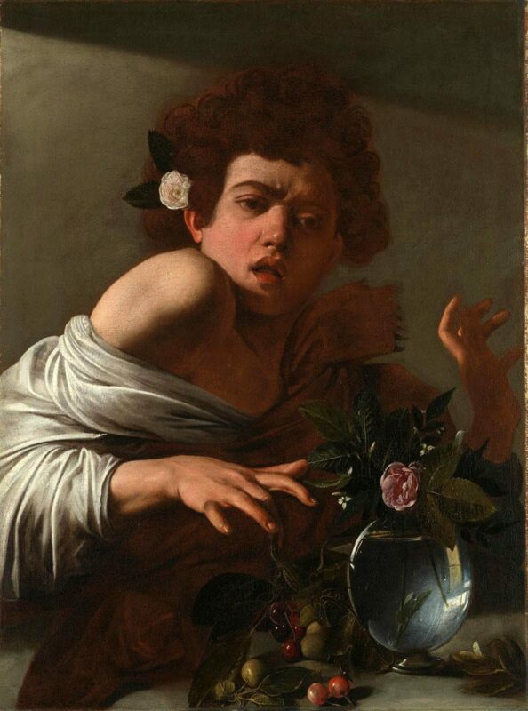 caravaggio boy bitten by lizard