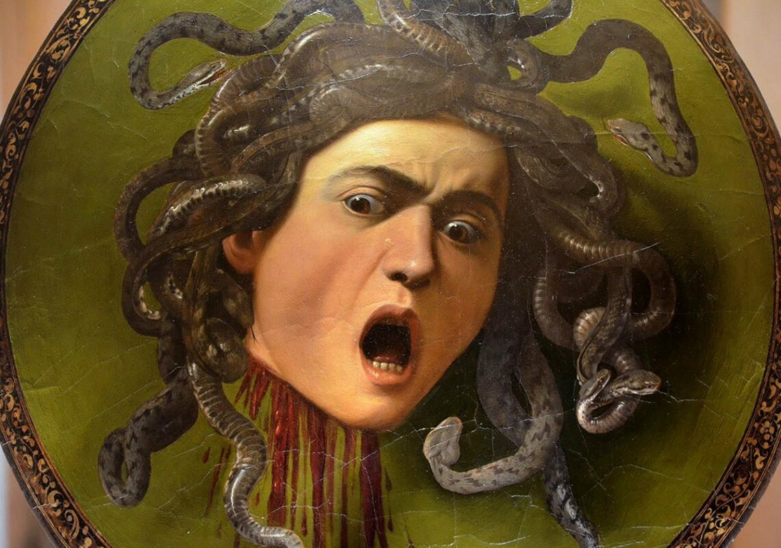caravaggio painting medusa