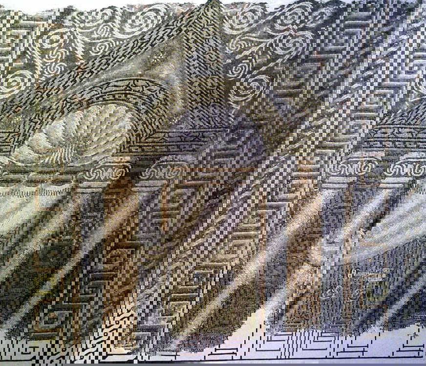 mosaic temple facade torah ark