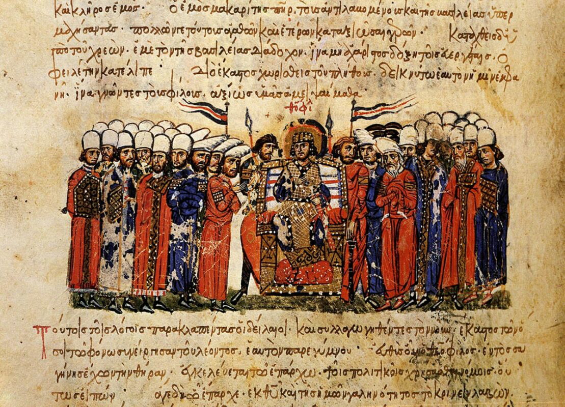 coronation byzantine emperor theophilos