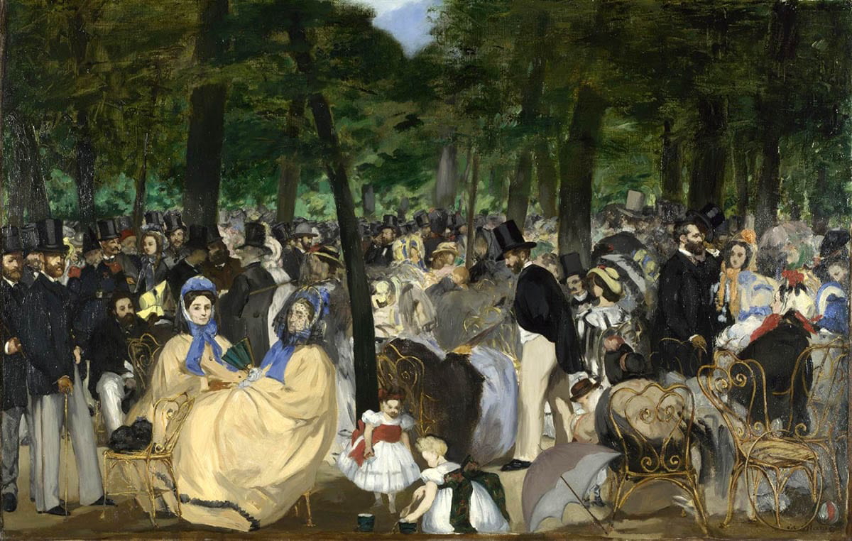 music in the tuileries edouard manet