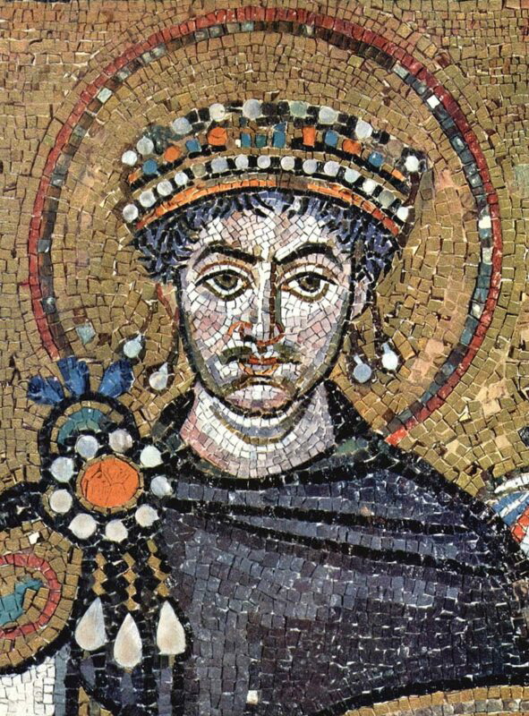 emperor justinian mosaic