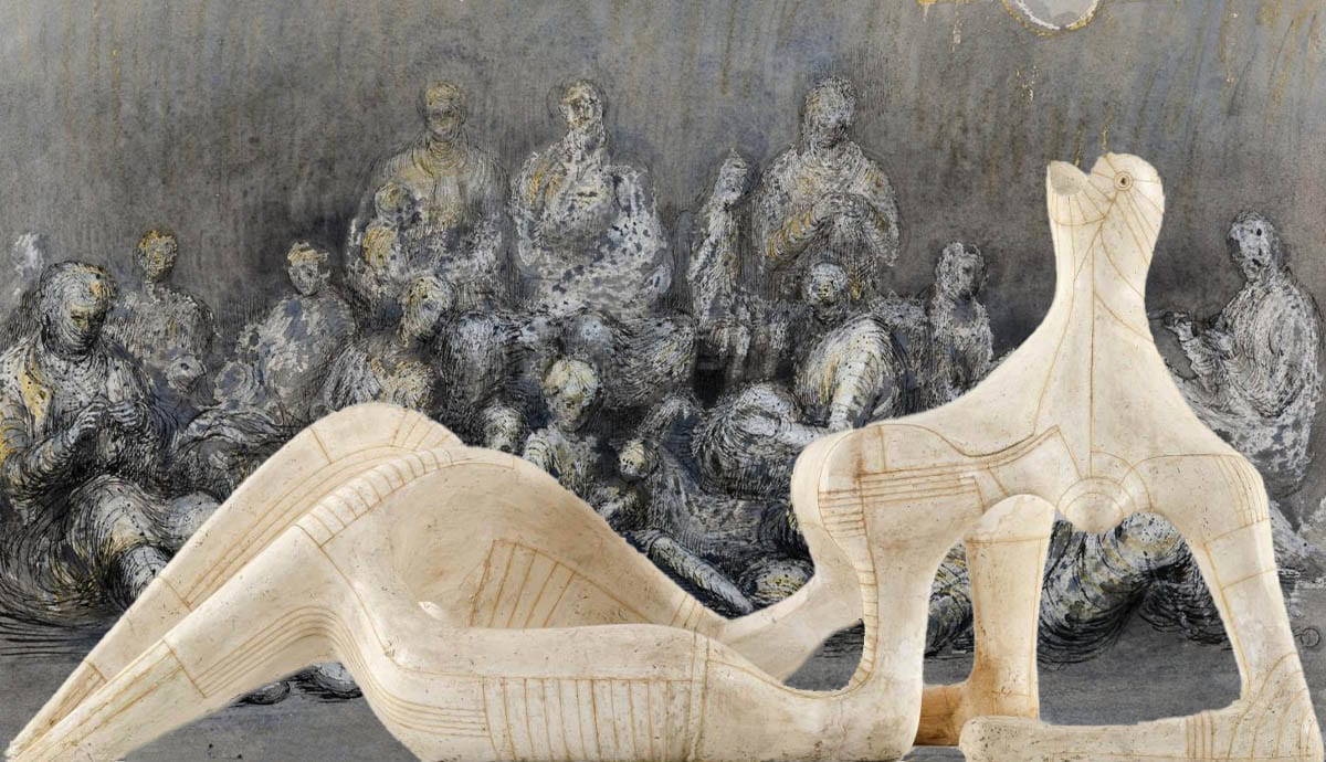 henry moore sculptures