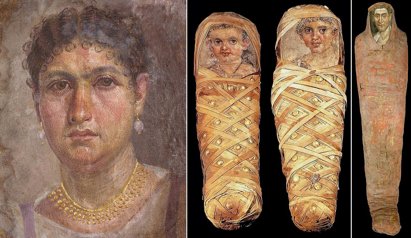 Mummy portrait Aline daughters Demetrios