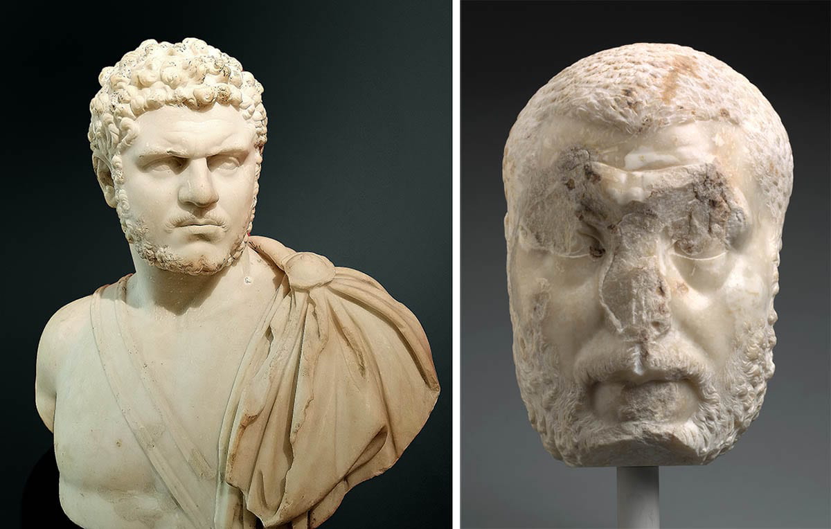 portrait bust caracalla