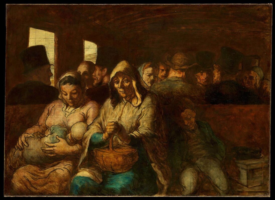 realist third class carriage honore daumier