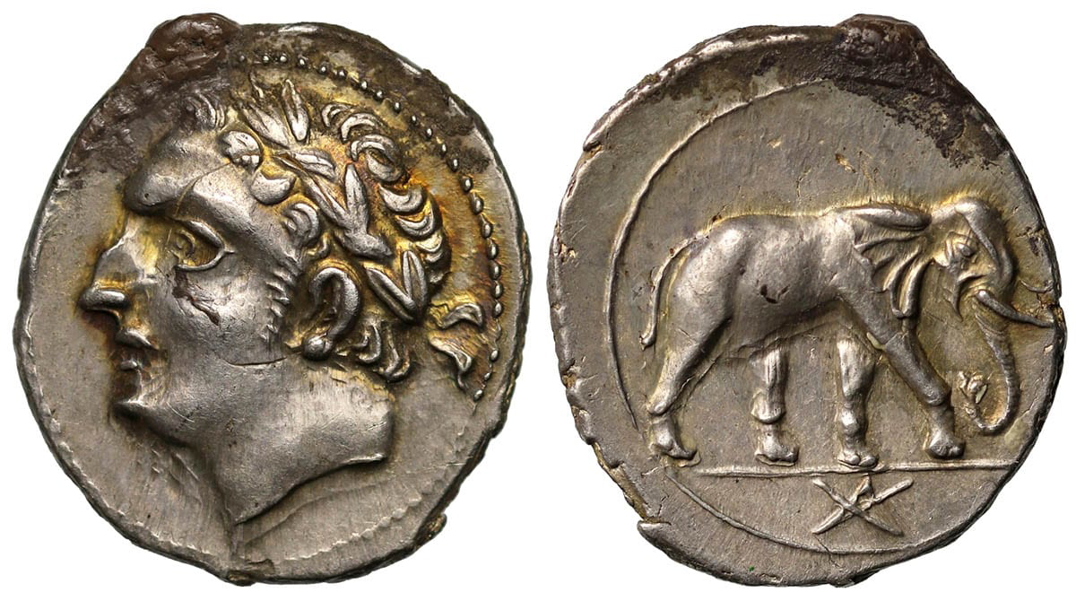 half shekel hercules elephant