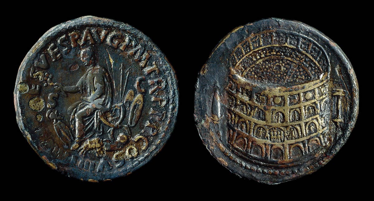 titus colosseum copper sestertius